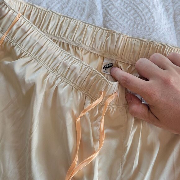 Parade Elegant Cream Pajama Pants Satin M - Picture 4 of 6
